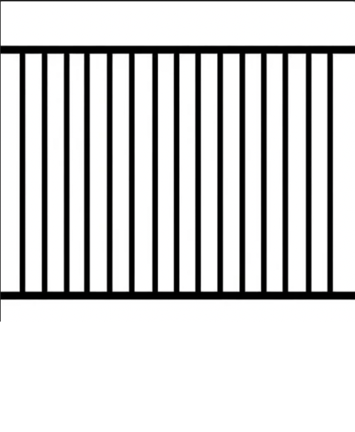 Style 006 aluminum fence style