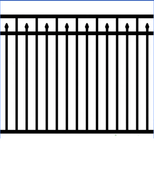 Style 007 aluminum fence style