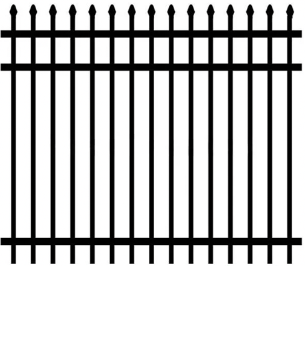 Style 012 aluminum fence style